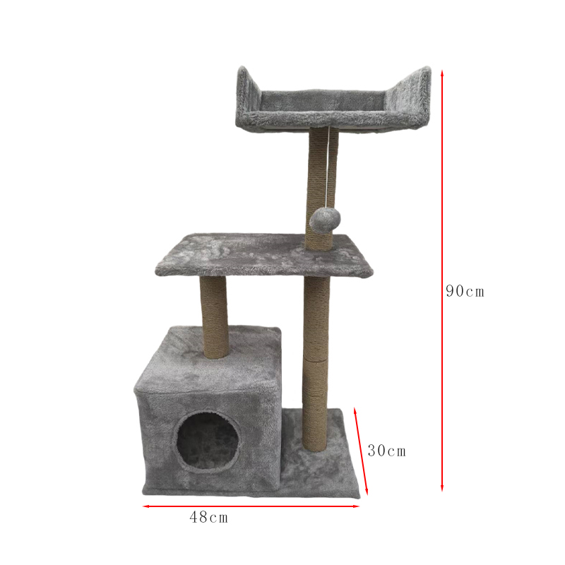 Multi-Level Cat Tree Tower with Condo & Scratching Posts